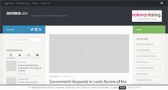 Desktop Screenshot of deferolaw.com